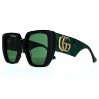 Gucci Sunglasses GG0956S 001 Black and Green Swirl Green