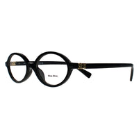 Miu Miu Glasses Frames MU01XV 1AB1O1 Shiny Black Women