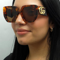 Gucci Sunglasses GG0956S 007 Havana Brown