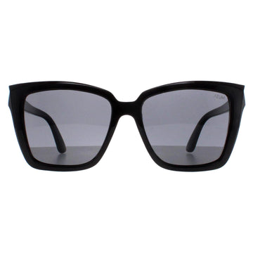 Atum Eden Sunglasses Shiny Black Smoke Grey Gradient