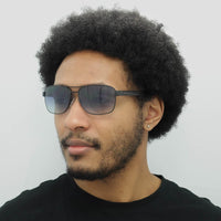 Hugo Boss Sunglasses BOSS 1240/S 003/08 Matte Black Blue Gradient