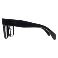 Celine Sunglasses New Audrey CL4002UN 01B Shiny Black Smoke Gradient