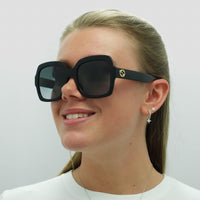 Gucci Sunglasses GG0036SN 001 Black Grey Gradient