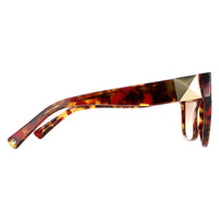 Valentino Sunglasses VA4111 519413 Red Havana Brown Gradient