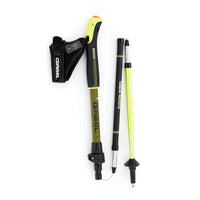 Gabel Trekking Poles Fusion Wired Black Black and Lime Folding Telescopic