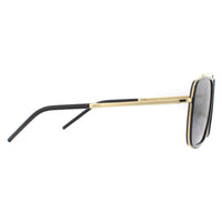 Dolce & Gabbana Sunglasses DG2220 02/81 Gold and Black Brown Gradient Polarized