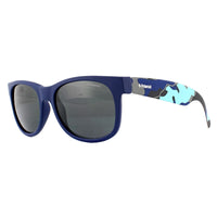Polaroid Kids Sunglasses P0300 T6D Y2 Blue Camouflage Grey Polarized