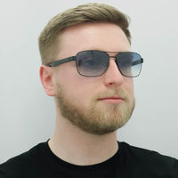 Hugo Boss Sunglasses BOSS 1240/S 003/08 Matte Black Blue Gradient