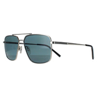 Serengeti Sunglasses Aitkin SS554003 Shiny Silver Saturn Petrol Blue Polarized