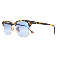 Ray-Ban Sunglasses Clubmaster 3016 13353F Yellow Havana Light Blue Gradient