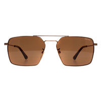 Police Sunglasses SPLL07M Origins Lite 15 08FF Shiny Grey Gold Brown