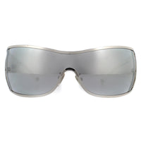 Police Sunglasses S8103V Origins 9 579X Shiny Palladium Smoke Silver Mirror