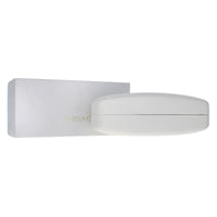 Versace large white faux leather Sunglasses Case w cleaning cloth & card