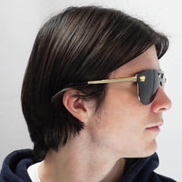 Versace Sunglasses VE2161 100287 Gold Black Grey