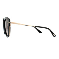 Tom Ford Sunglasses 0574 Mia 01T Shiny Black Bordeaux Gradient