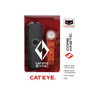 Cateye Sync Core & Kinetic Front & Rear Bluetooth Bike Light Set