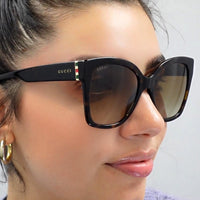 Gucci Sunglasses GG0459S 002 Havana Brown Gradient