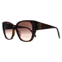 Alexander McQueen Sunglasses AM0284S 003 Dark Havana Brown Gradient