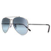 Ray-Ban Sunglasses RB3625 New Aviator 003/3M Polished Silver Blue Gradient