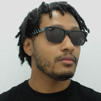 Ted Baker Sunglasses TB1455 Dane 011 Polished Black Patterned Grey