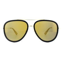 Gucci Sunglasses GG0062S 001 Black Gold Gold