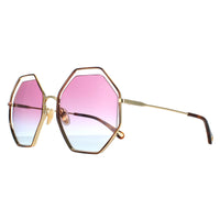 Chloe Sunglasses CH0046S 003 Havana Gold Violet Blue Gradient