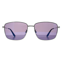 BMW Sunglasses BW0027-H 16X Shiny Palladium Blue Mirror