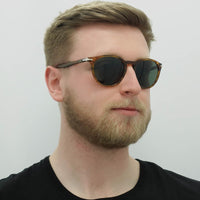 Persol Sunglasses PO3152S 115731 Striped Brown Green