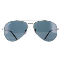 Ray-Ban Sunglasses RB3625 New Aviator 003/R5 Polished Silver Blue