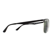 Ray-Ban Sunglasses 3569 90049A Black Silver Green Polarized