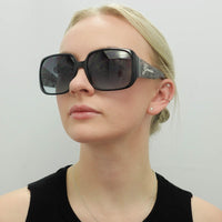 Guess Sunglasses GU7682 01B Shiny Black Smoke Grey Gradient