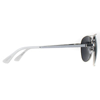 Guess Sunglasses GF0251 10A Shiny Light Nickeltin Smoke