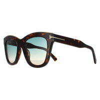 Tom Ford Sunglasses Julie FT0685 52P Dark Havana Green Gradient