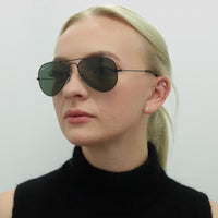 Ray-Ban Sunglasses Aviator 3025 Black Green Polarized 002/58