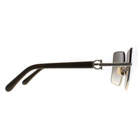 Salvatore Ferragamo Sunglasses SF302SL 704 Gold Brown Gradient