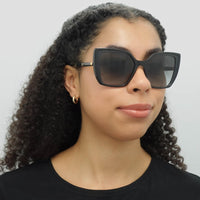 Dolce & Gabbana Sunglasses DG6138 32468G Black On Transparent Grey Dark Grey Gradient