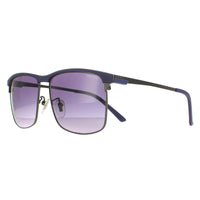 Police Sunglasses SPL570N Crossover 2 0568 Matte Blue Gunmetal Blue Gradient