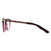 Dolce & Gabbana Glasses Frames DG3346 3247 Bordeaux Transparent Bordeaux Pink Gold Women
