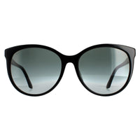 Gucci Sunglasses GG0729SA 001 Shiny Black Grey Gradient