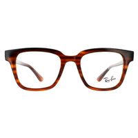 Ray-Ban Glasses Frames RX4323V 5998 Red Striped Havana Men Women