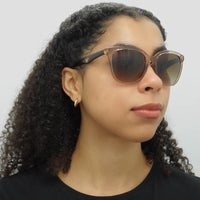 Emporio Armani Sunglasses EA4157 585013 Shiny Transparent Tundra Brown Gradient