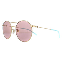 Gucci Sunglasses GG0680S 004 Gold and Blue Pink