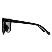 Montana Sunglasses MP74 A Shiny Black G15 Green Polarized