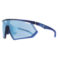 Adidas Sunglasses SP0001 91V Frosted Dark Blue Vario Azure Mirror Blue