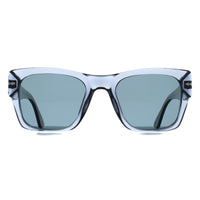 Persol Sunglasses PO3384S 12273R Transparent Ocean Dark Blue Polarized