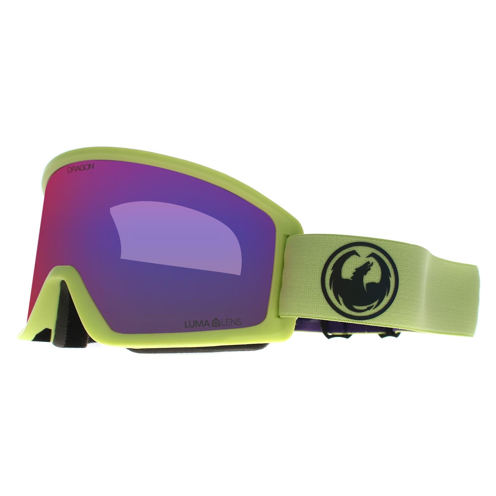 Dragon Ski Goggles DX3 Plus OTG 335 Matcha Lumalens Purple Ionized