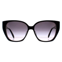 Alexander McQueen Sunglasses AM0284S 002 Black Grey Gradient