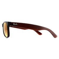 Ray-Ban Sunglasses Justin 4165 714/S0 Brown Brown Gradient Mirror Red