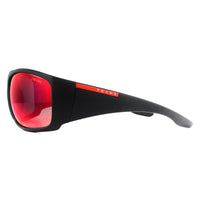 Prada Sport Sunglasses PS04VS 1BO9Q1 Black Dark Drey Blue Red Mirror