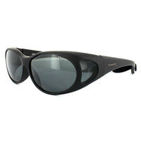 Polaroid Suncovers Fit Over Glasses Sunglasses P8900 KIH Y2 Black Grey Polarized